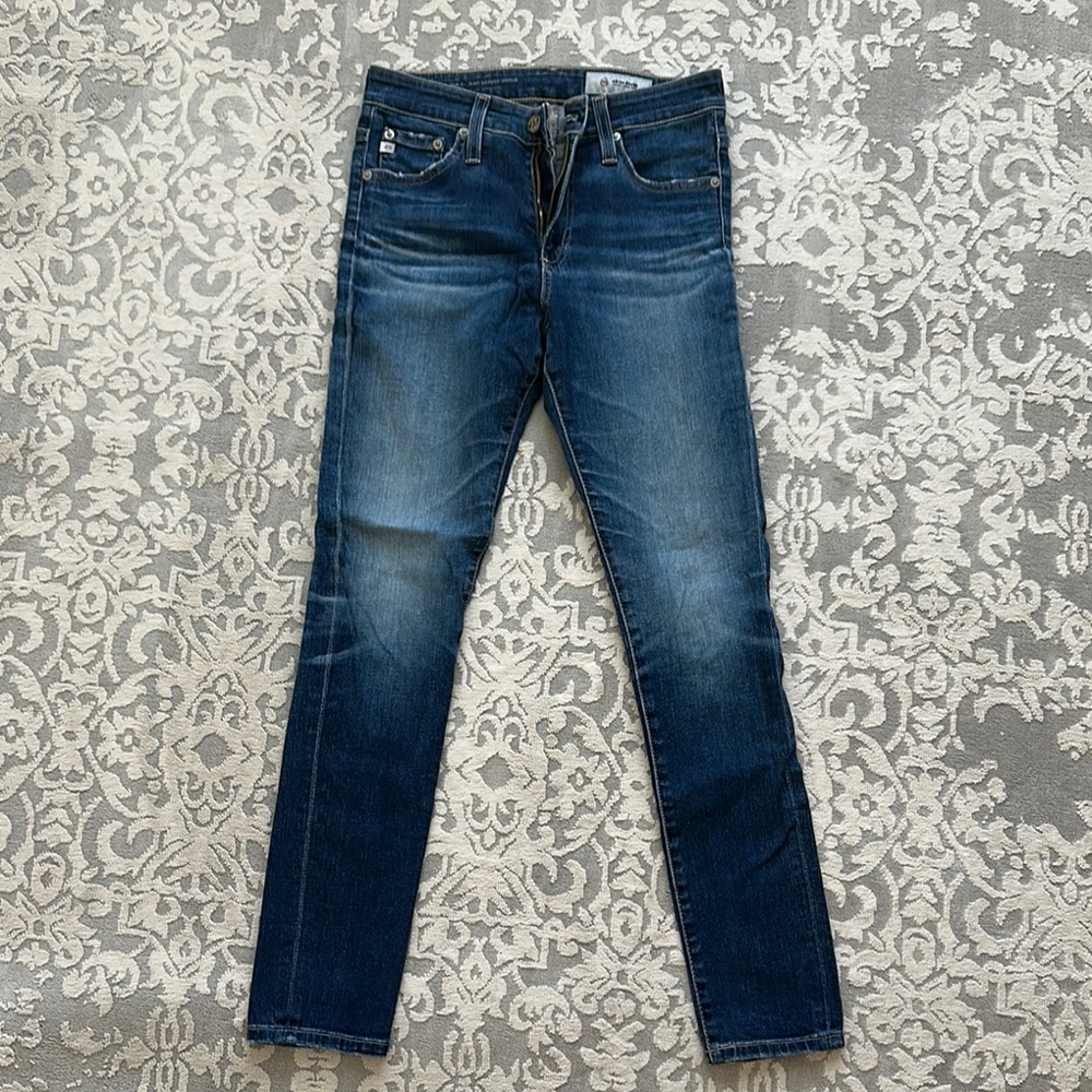Ag Adriano Goldschmied Blue Skinny Jeans